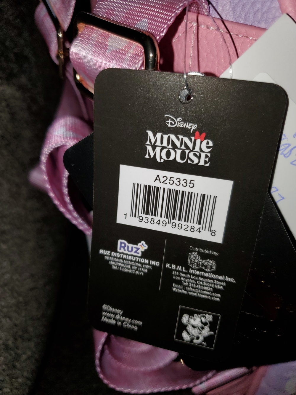 Disney Minnie Mouse Backpack in Pink and Purple